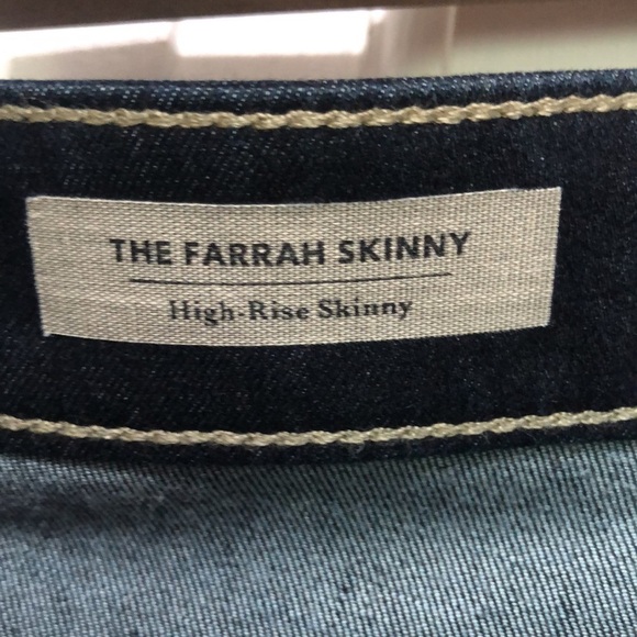 ag Adriano Goldschmied The Farrah Skinny High Rise Size 29R - Picture 5 of 9
